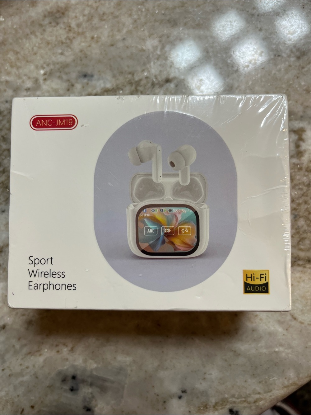 Wireless Sport Earphones with Charging Case - White